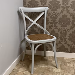 GREY FRENCH CROSS BACK CHAIR - Additional view 4