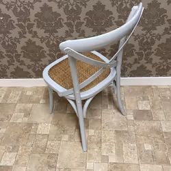 GREY FRENCH CROSS BACK CHAIR - Additional view 5