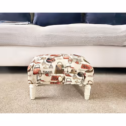 Ladies Fabric Footstool with Drawer