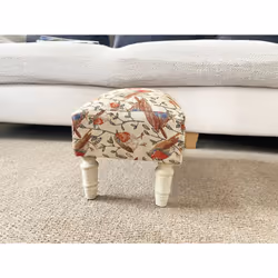 Robin Fabric Footstool with Drawer
