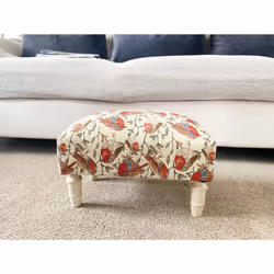Robin Fabric Footstool with Drawer