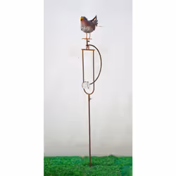55" METAL BIRD ROCKER GARDEN STAKE