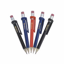 Masters Golf Wood Pencils with clip & Eraser X 5