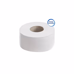 Scott Essential Jumbo Roll Toilet Tissue 8614 - 2 Ply Toilet Paper - 12 Rolls x 500 White Toilet Paper Sheets (2,400m)
