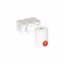 Scott, 6697, Slimroll Hand Towels , 1 Ply, White, 6 rolls x 190 m
