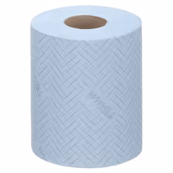 WypAll L10 Food and Hygiene Wiping Paper 6223 - 1 Ply Centrefeed Blue Roll - 6 Centrefeed Rolls x 430 Paper Wipes (2,580 total)