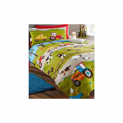 Farmyard Animal Bedding. Single Duvet