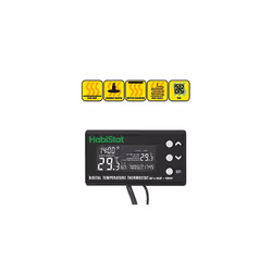 Habistat - Digital Temperature Thermostat - Day And Night Timer - Waterproof - 3 Metre Long Sensor - Adjustable Alarm - Perfect For Reptile Encourages