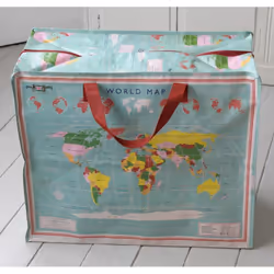 Rex international Vintage World Map Shopper’s Jumbo Bag