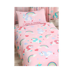 I Believe In Unicorns Duvet Cover and Pillowcase Set - Single