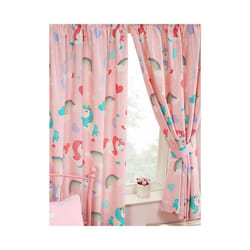 I Believe In Unicorns Lined Curtains - 66 X 54