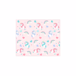 I Believe In Unicorns Lined Curtains - 66 X 54