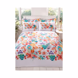 Tropical King Size Duvet Cover and Pillowcase Set
