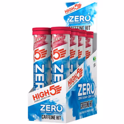 High5 Zero Caffeine Hit - Pack Of 8 - 20 Tabs Per Tube, Berry