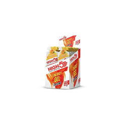 HIGH5 Energy Gel Caffeine Quick Release Energy On The Go from Natural Fruit Juice (20 x 40g Sachets) (Orange)