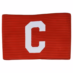 Precision Training Unisex' s Big C CaPTains Armband, Red-white, Senior