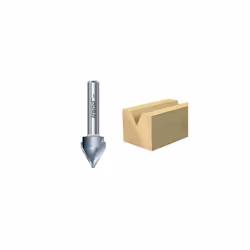 Trend 11/5X1/4TC 11/5 x 1/4 TCT V Groove Cutter 60Â° 10.3 x 12.7mm
