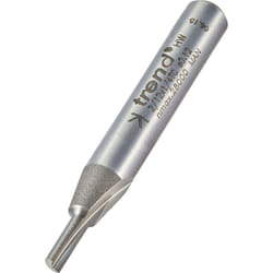 Trend 2/12X1/4TC Single Flute Straight Router Cutter 2.7 mm Diameter, Silver