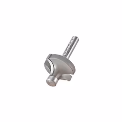 Professional Pin Guided Round Over Router Cutter, 9.5mm Radius, 1/4 Inch Shank, 29mm Cut Diameter & 15.8mm Cut Length, Tungst ...