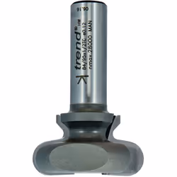 Trend 84/93X1/2TC Professional 1/2" Shank Drawer Pull Router Cutter Bit-84/93X1/2TC-Diameter 45mm & 24mm Cutting Length 17mm Radius 4mm & 2mm Tungsten