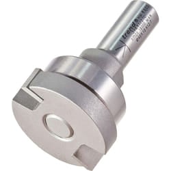 Trend 346X1/2TC Professional 1/2" Shank Intrumescent Recesser 4mm Thick Strip Bearing Guided Router Cutter Bit-346X1/2TC X Diameter 40mm Cutting