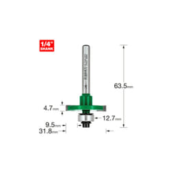 C144X1/4TC - One Piece Slotting Cutter 4.7mm cut of Trend