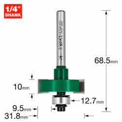 C148X1/4TC - Slotting Router Cutter 10mm Cut of Trend