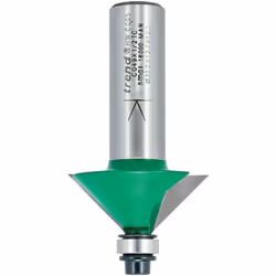 Trend C049X1/2TC Craft Pro 1/2" Shank 45 Guided Chamfer Router Cutter Bit-C049X1/2TC-Diameter 32mm Cutting Length 12.7mm Bearing 9.5mm Tungsten