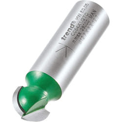 Trend C054X1/2TC Craft Pro 1/2" Shank Router Cutter Bit-C054X1/2TC-Diameter 12.7mm Cutting Length 7.9mm Radius 6.3mm Tungsten Carbide Tipped, Silver