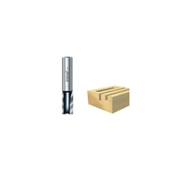 Trend TR12X1/4TC TR12 x 1/4 TCT Two Flute Cutter Long Shank 12mm x 19mm