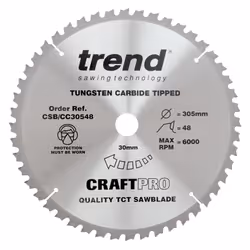 Trend CSB/CC30548 Mitre Saw Blade 305mm 48T KGS305 Makita LS1216 Dewalt DWS780