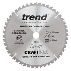 Trend CSB/CC30548 Mitre Saw Blade 305mm 48T KGS305 Makita LS1216 Dewalt DWS780