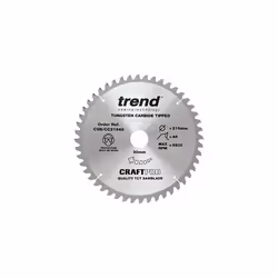 Trend CSB/CC21648 Craft Pro Negative Hook Crosscutting TCT Blade Ideal for Festool Kapex, Makita, and Bosch Mitre Circular Sa ...