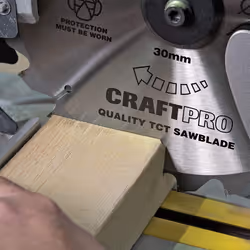 Trend CSB/CC25024 Craft Pro Negative Hook Crosscutting TCT Circular Blade Ideal for Einhell TE SM2534 Table/Mitre Saws, Tungsten Carbide Tipped, 250mm