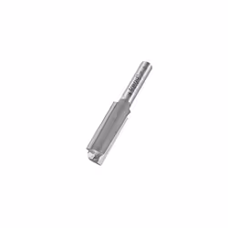 Professional Straight Two Flute Router Cutter, 1/4 Inch Shank, 12mm Cut Diameter, Tungsten Carbide Tipped, 3/74X1/4TC