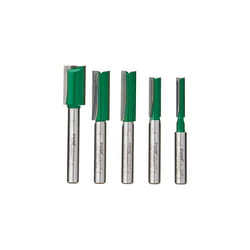 CraftPro 5 Piece Metric Mortise and Tenon Router Cutter Starter Set, 8mm Shank, Craft Range, Storage Case Included, SET/MT2X8MMTC