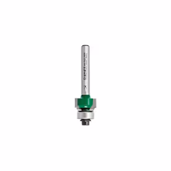 Trend C074AX1/4TC Craft Pro 1/4in shank bearing guided round over router cutter - 1.6mm radius Two Flute Carbide tips., 31.0  ...