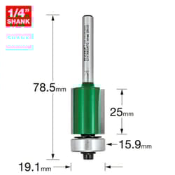 C117AX1/4TC - 1/4 Shank Guided trimmer 19.1 mm diameter of Trend