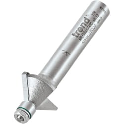 Trend MB/05X1/4TC Professional 1/4" Shank Guided 45Â° Chamfer Router Cutter Bit-Diameter 14.3mm Cutting Length 6.35mm Bearing 4.8mm Tungsten Carbide