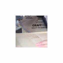 CraftPro TCT Circular Saw Blade for Mitre Saws, 216mm x 64 Teeth x 30mm Bore, Tungsten Carbide Tipped, Ideal for Cutting Aluminium & Plastic, - Additional view 4