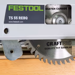 Trend CSB/AP16548 Craft Pro Worktop, Aluminium and Plastic TCT Blade for Plunge/Circular Saws, Tungsten Carbide Tipped, 165mm x 48 Teeth x 20 Bore - Additional view 4