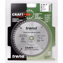 Trend CSB/AP16052 Craft Pro Worktop Aluminium and Plastic TCT Blade Ideal for Festool, Scheppach, and Mafell Circular/Plunge Saws, Tungsten Carbide - Additional view 5