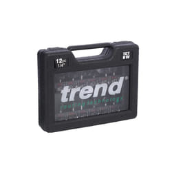 Trend - PSS8X1/4TC TCT Router Cutter Set, 12 Piece