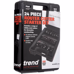 Trend SET/SS24X1/4TC 24 piece router cutter set - 1/4in shank, Black - Additional view 4