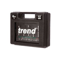 Trend TCT Router Starter Cutter Set with 1/4-Inch Shank (6-Piece)