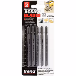 Trend JB/T101BR Jigsaw Blade 100x2.5mm CV Down-Cut 5 Pack