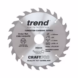 Trend Craft Saw Blade - 190mm x 24T x 30mm x 1.55