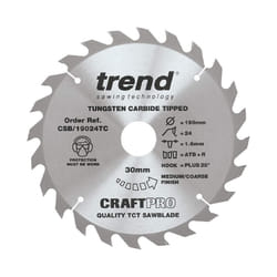 Trend Craft Saw Blade - 190mm x 24T x 30mm x 1.55