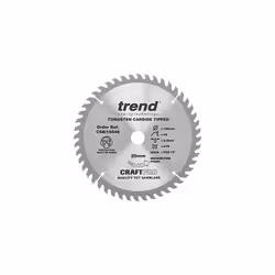 CSB18548 Craft Pro Trimming Crosscut TCT Circular Saw Blade Tungsten Carbide Tipped 185mm x 48 Teeth x 20mm Bore