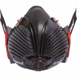 Trend STEALTH/SM Half Mask Respirator, Black/Red, Small/Medium